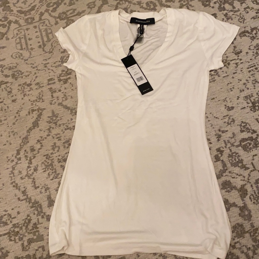 Bcbg white tee S NWT